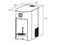 Tafelwasseranlage SO°UP ATK Nassk., 1So/1St.-gek./1St. intern CO2 - inkl. CO2-Flasche - 0,7l Karbonator - 13l/h Zapfleistung - 300x498xh455 mm - Edelstahlgehäuse