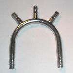Y - Manifold 3/8 w/ 3 x outlet 3/8 - 3/8x3/8-3x3/8