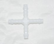Kreuz - Schlauchverbinder 6mm