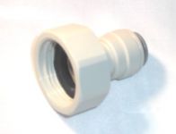 Tap connection 3 / 8 "x 3 / 4" flat sealed