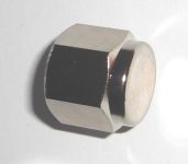 Blindkappe Ms/vern. UNF 8,71 mm (1/2") BSF / n. f. CO2-Wasser