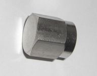 Blind cap 1 / 4 "FF / (7 / 16) stainless steel