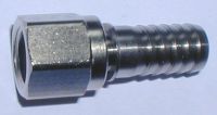 stem w/ swivel nut s/s 1/4 FF x 10,0