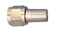 Schlauchtülle m.Ü-Mutter VA UNF 15,875 mm (3/8"-5/8") FF x 13,0 mm Tülle