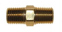Double nipple brass Flat sealing 3 / 4 "AG / AG