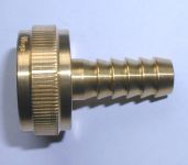 hose fitting swivel nut brass 3 / 4 x 3 / 8