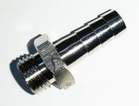 Schlauchtülle Ms/vern. 1/4" LW 8mm