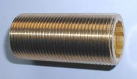 Rohrgewindenippel 26,44 mm (3/4") - 60mm Ms