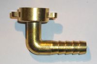 hose fitting 90° brass w/ swivel nut 3/4 x 13mm