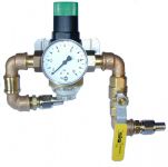 Pressure Reducing water completely m. Gauge 1 / 2 "- 0 / 10 bar