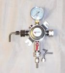 CO2 pressure reducer 1-fold between 7 bar complete