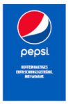 Zapfgriffschild "Pepsi Cola" 36 x 23 - 10 Stk. = 1 VE