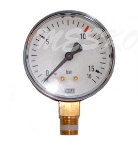 Manometer Dürr 0-16bar with isulation - 1/4" below