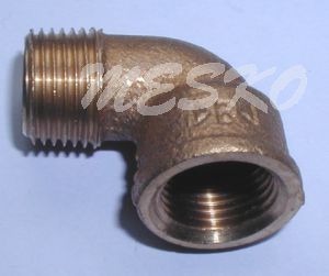 Elbow 90 ° 3 / 8 " MPT x 3 / 8 " FPT brass