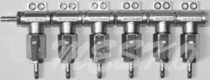 Manifold with ball valve 6-ltg. G1/4x7mm