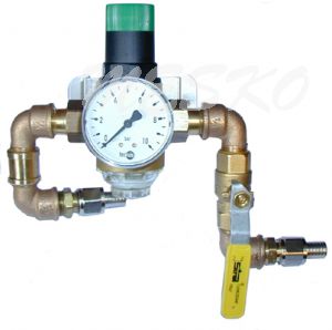 Pressure Reducing water completely m. Gauge 1 / 2 "- 0 / 10 bar