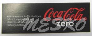 Coca Cola Zero line label - 65 x 22