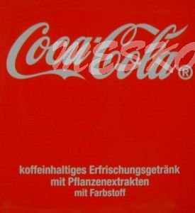 Hahn sticker spilled Coca Cola à 16 pcs / sheet - 42 x 48