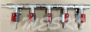 Manifold with ball valve 5 ltg. G1/4x7mm